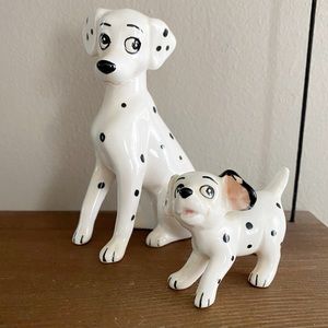 disney | vintage 101 dalmatians ceramic figures wdw parks 80’s